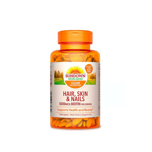 HAIR SKIN NAILS BIOTIN SUNDOWN 5000MCG -