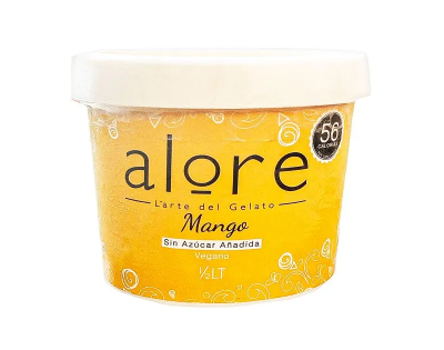HELADO DE MANGO 1/2L SIN AZUCAR AÑADIDAS - ALORE