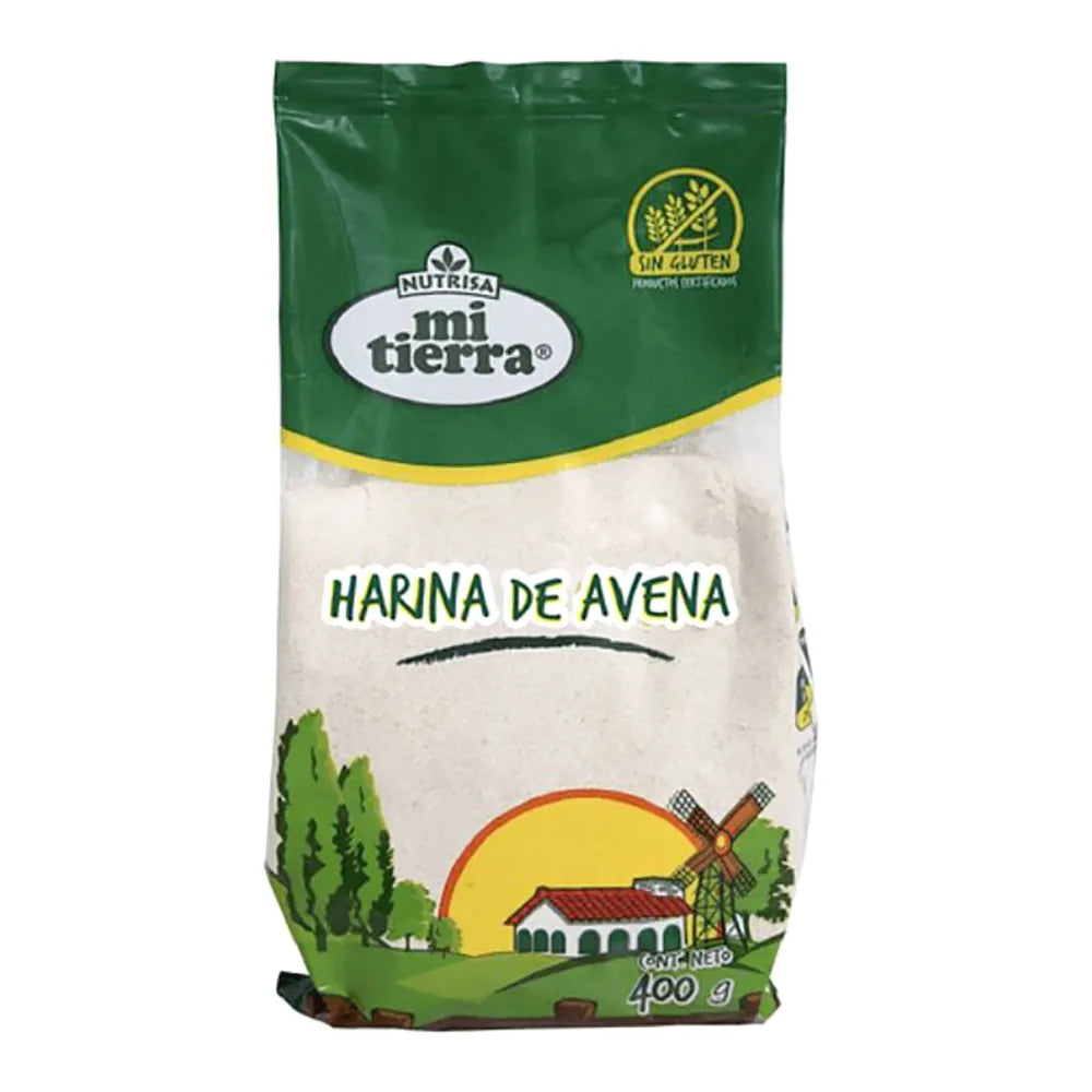 HARINA DE AVENA SIN GLUTEN 400G MI TIERRA