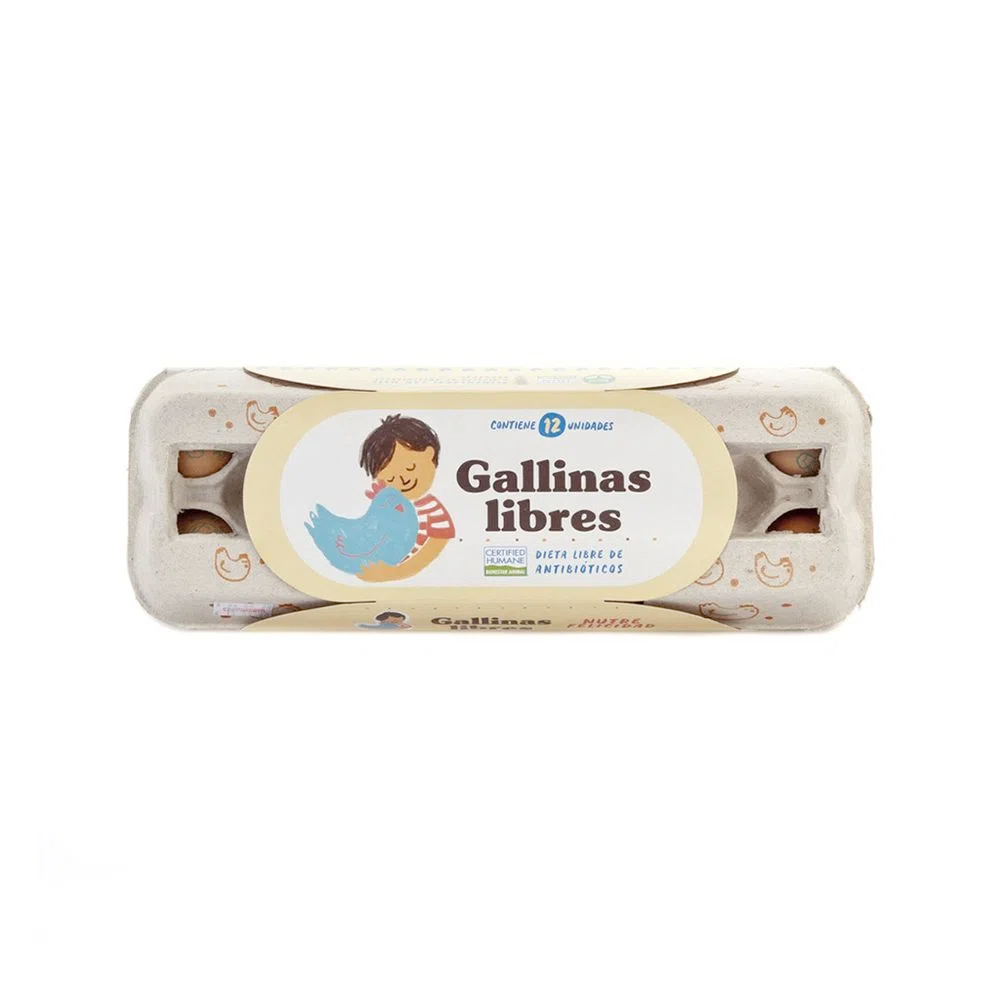 Gallinas Libres - Huevo 12 unid.