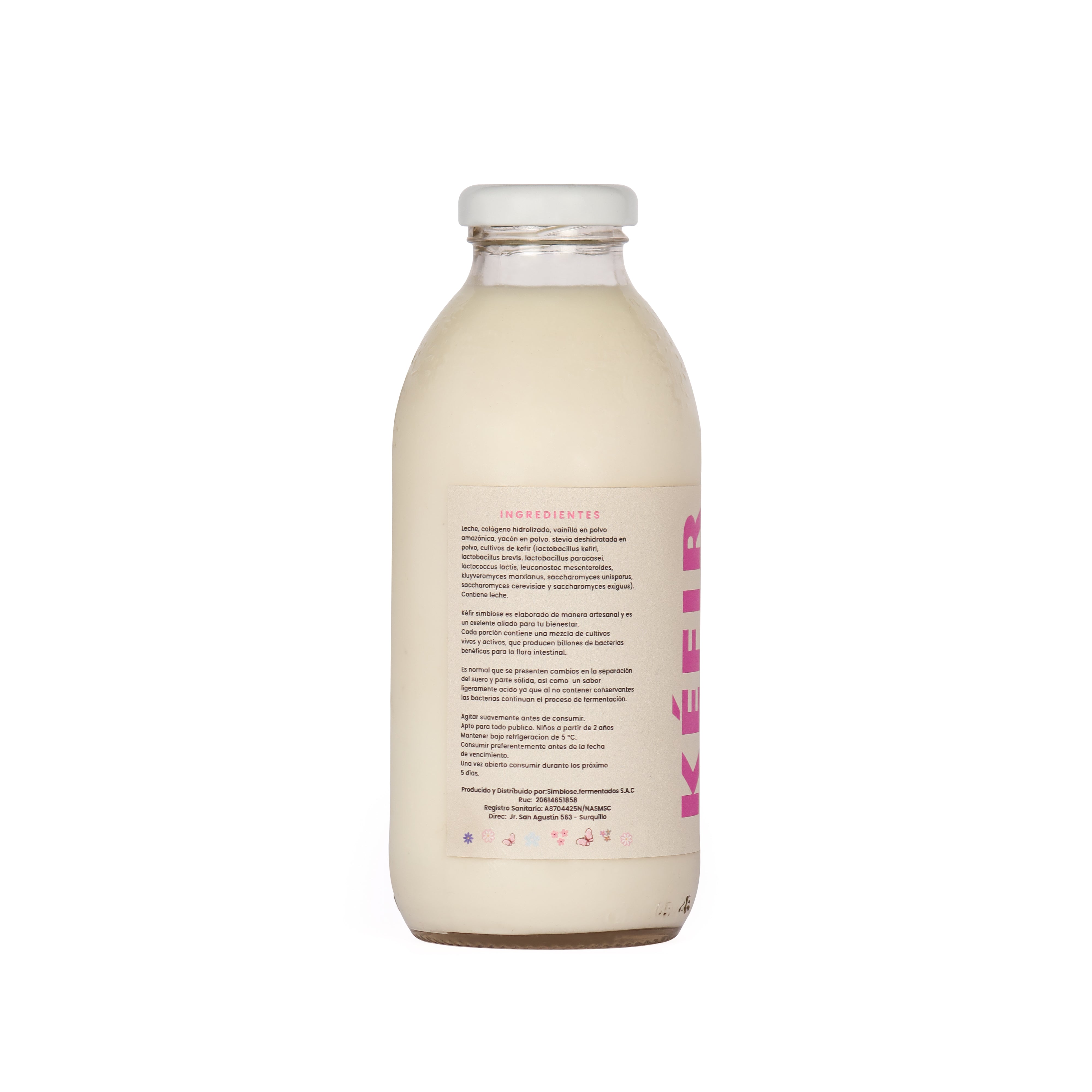 KEFIR DE LECHE CON COLAGENO Y VAINILLA AMAZONICO 500 ML - SIMBIOSE