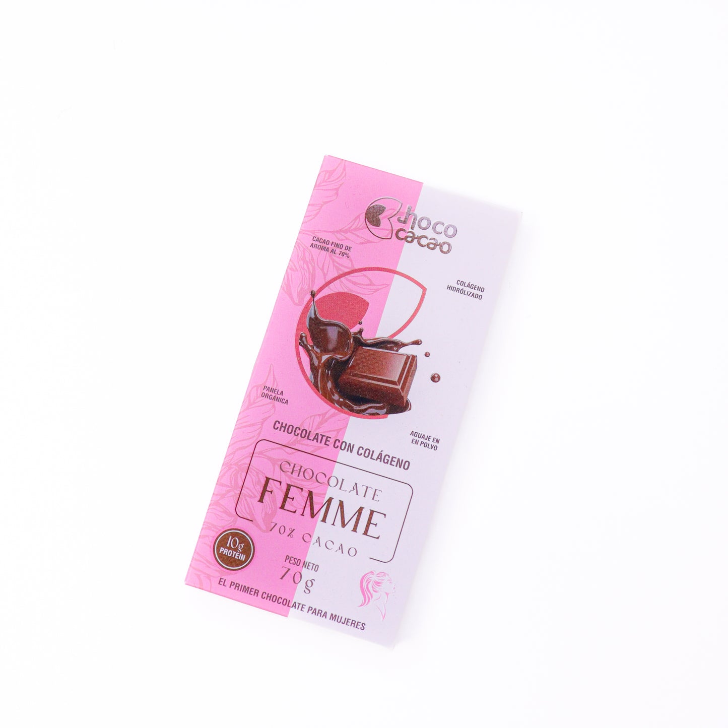 CHOCOLATE FEMME 70% CACAO 70G CHOCOCACAO