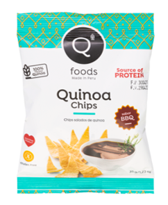 QUINOA CHIPS BBQ35 GR - QFOODS