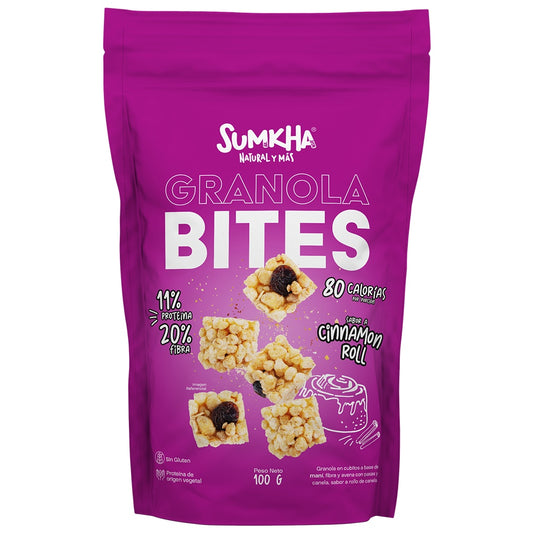 GRANOLA BITES CINNAMON ROLL 100G SUMKHA