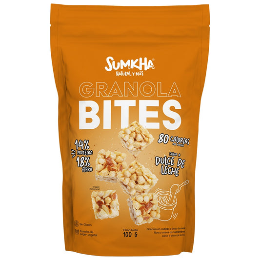 GRANOLA BITES DULCE DE LECHE 100G SUMKHA