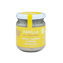 PAPILLA DE QUINOA, MANZANA Y PLÁTANO (TROCITOS) - KIGLI 200G