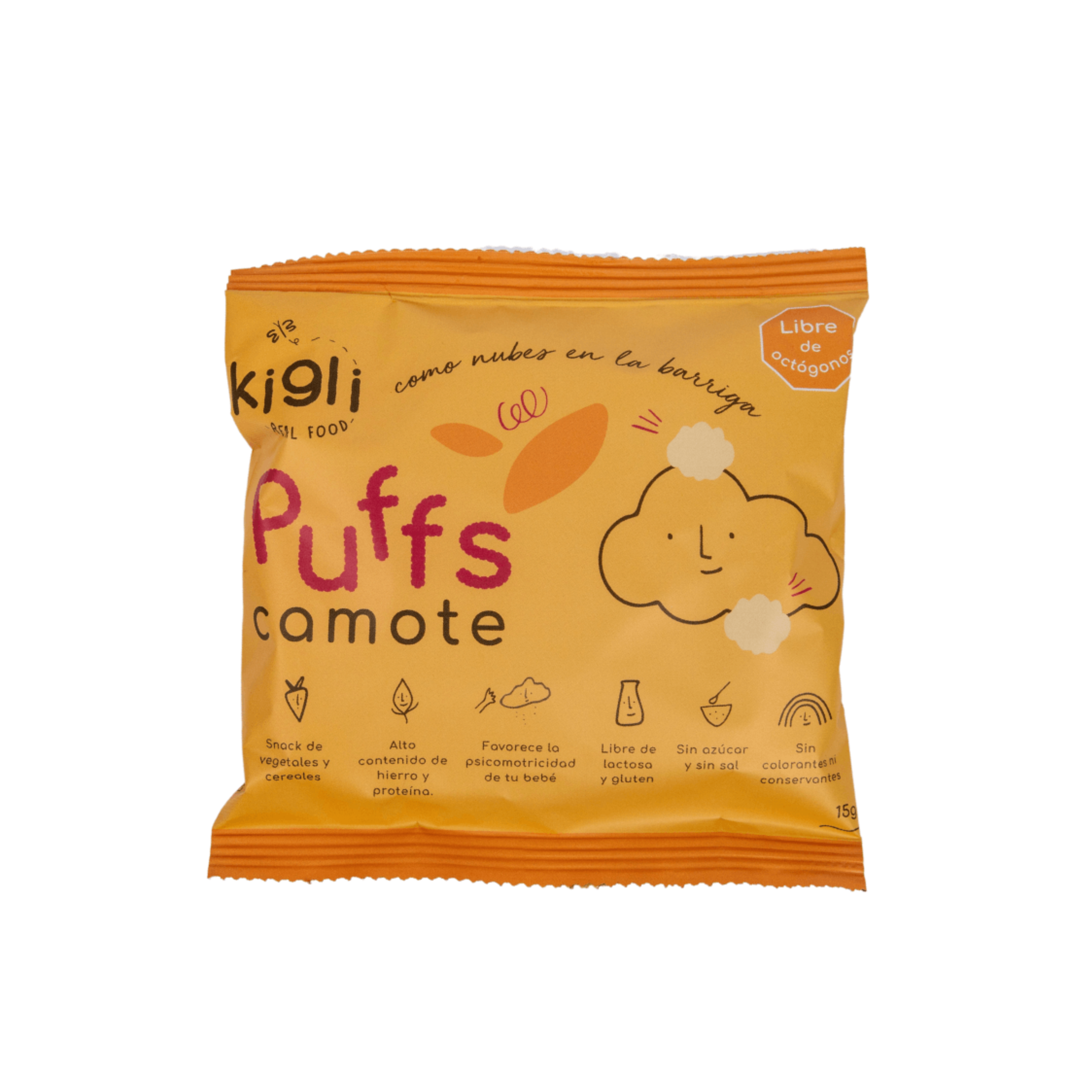 PUFF DE LENTEJAS CON CAMOTE - KIGLI 15G