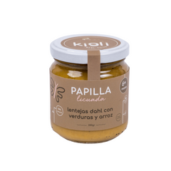 PAPILLA CON LENTEJAS DAHI CON VERDURAS Y ARROZ (LICUADA) - KIGLI 200G