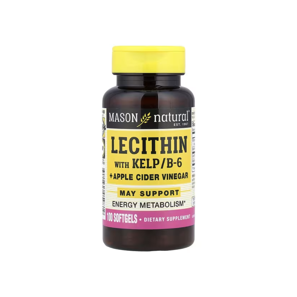 LECITHIN WITH KELP/B6 PLUS APPLE CIDER VINEGAR (100 SOFTG) MASON NATURAL