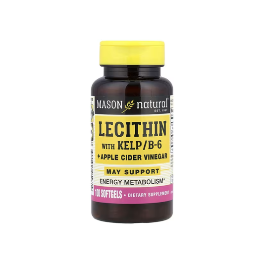 LECITHIN WITH KELP/B6 PLUS APPLE CIDER VINEGAR (100 SOFTG) MASON NATURAL