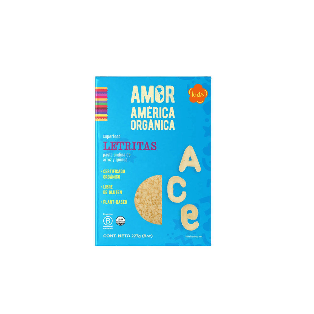 PASTA ANDINA LETRITAS PQTE 227 GR-AMERICA ORGANICA