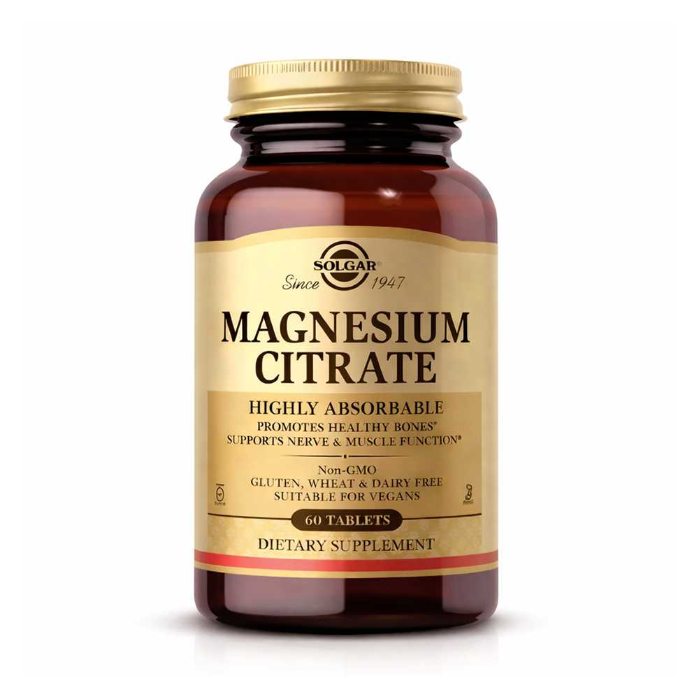 MAGNESIUM CITRATE 200MG 60 TAB SOLGAR