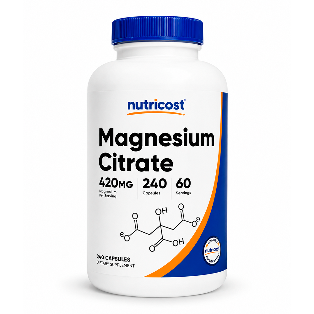 CITRATO DE MAGNESIO 240 CÁPSULAS - NUTRICOST