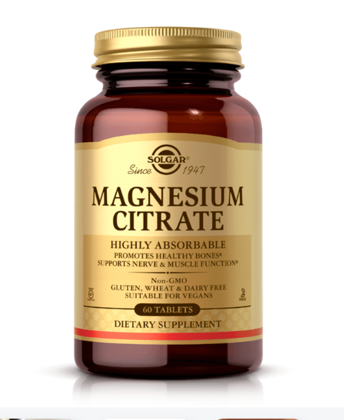 MAGNESIUM CITRATE 200MG 60 TAB SOLGAR