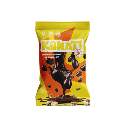 MANÍES CUBIERTOS CON CACAO 70% KANATI