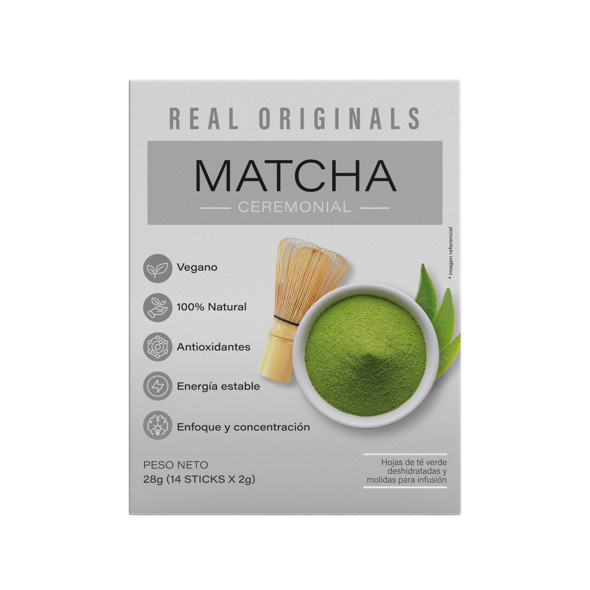 MATCHA CEREMONIAL 14 SACHET 2 G REAL FOOD