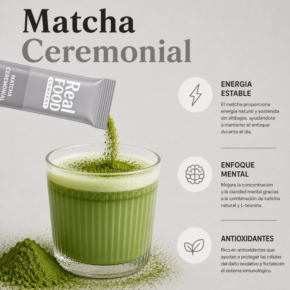 MATCHA CEREMONIAL 14 SACHET 2 G REAL FOOD