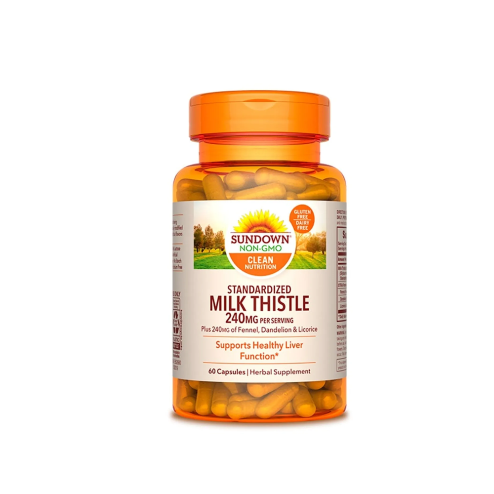 MILK THISTLE 240 MG FRASCO 60 CAP. SUNDOWN