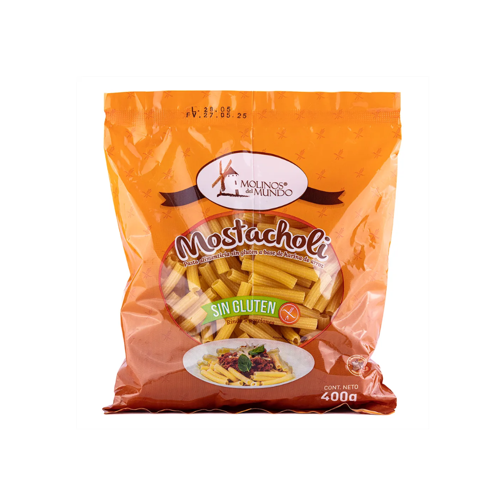 PASTA MOSTACHOLI 400 GR - MOLINOS DEL MUNDO