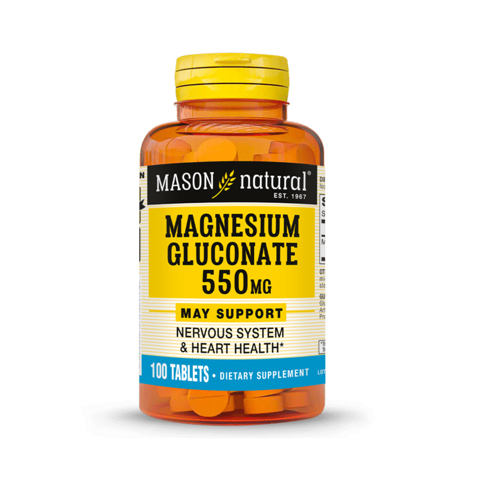 GLUCONATO DE MAGNESIO 550 MG - MASON NATURAL