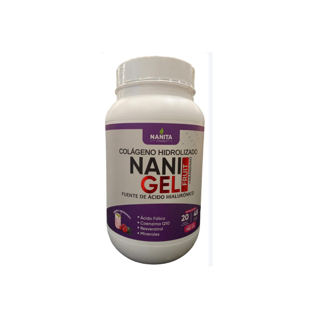 COLAGENO HIDROLIZADO  NANI GEL FRUIT POTE - 900 G  NANITA FOODS