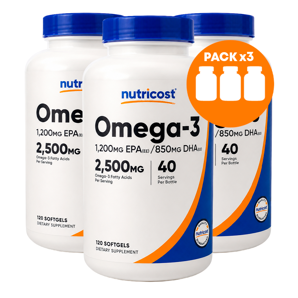 PACK  X 3 DE OMEGA 3 DE NUTRICOST