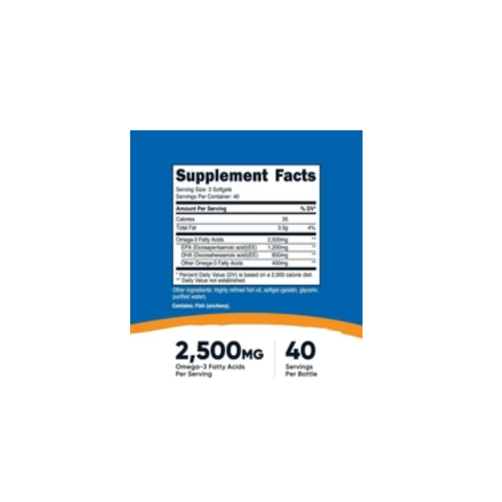 OMEGA 3 (450/300) (1,250 MG) (120Softgels ) NUTRICOST
