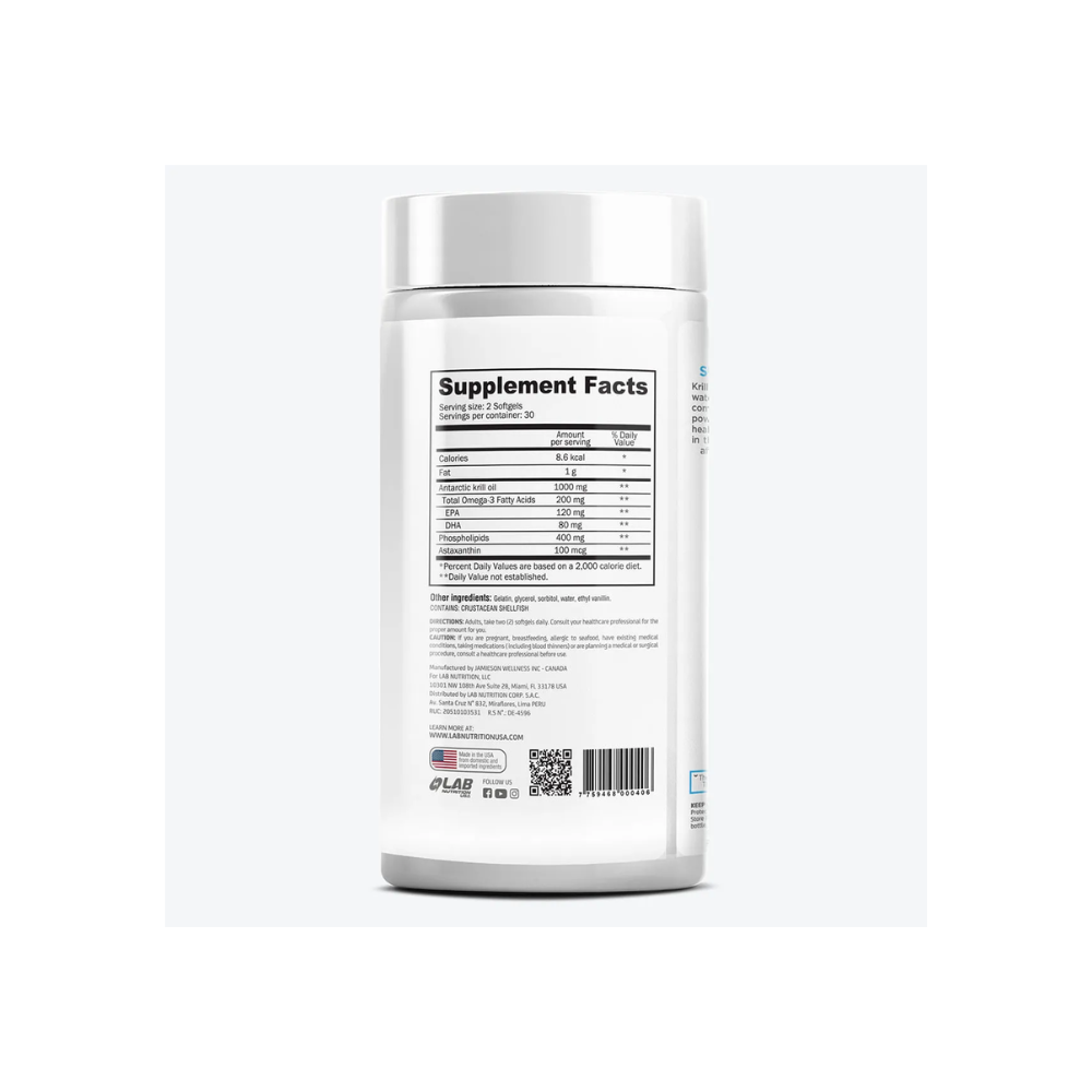Omega krill oil 60 softgel  LAB NUTRITION