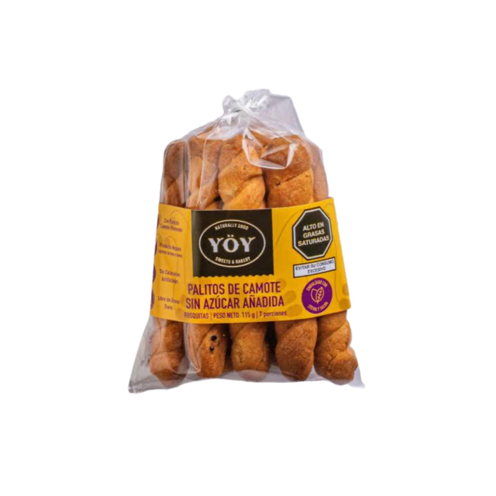 PALITOS ENDULZADOS CON STEVIA Y YACON 115G YOY