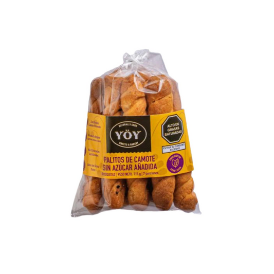 PALITOS ENDULZADOS CON STEVIA Y YACON 115G YOY