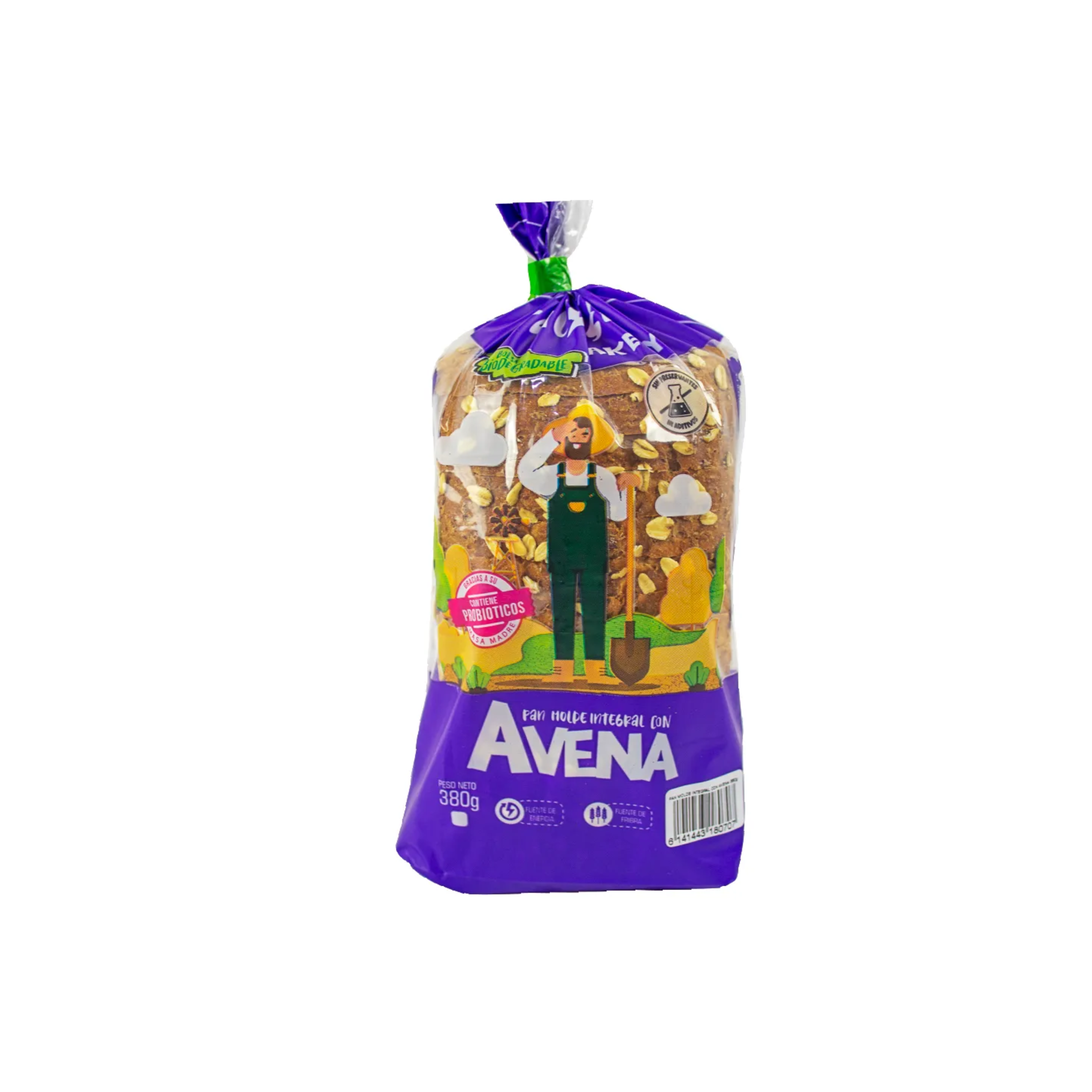 PAN DE MOLDE INTEGRAL DE AVENA CALYPSO 380G