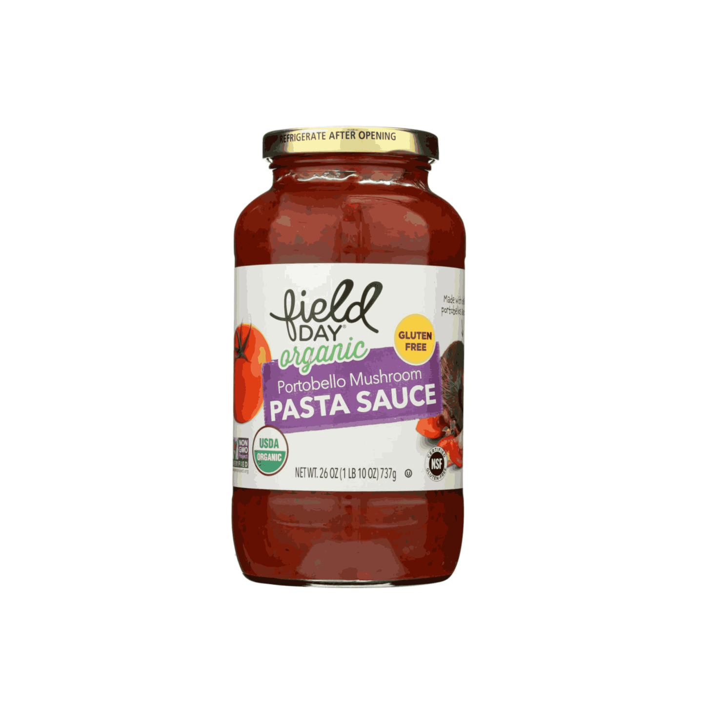 PASTA SAUCE PORTOBELLO MUSHROOM -  FIELD DAY ORGANIC 680 G