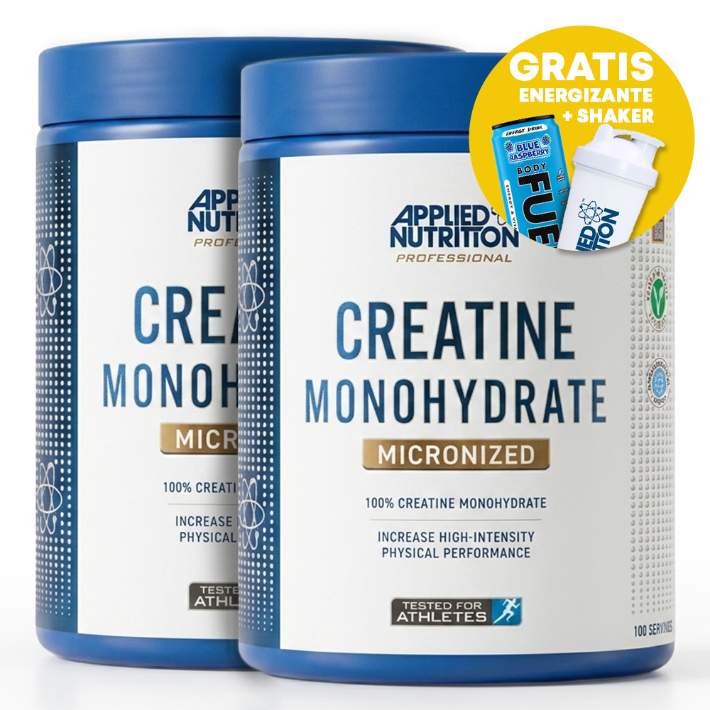 PACK X2 CREATINA MONOHYDRATADA 500GR APPLIED NUTRITION