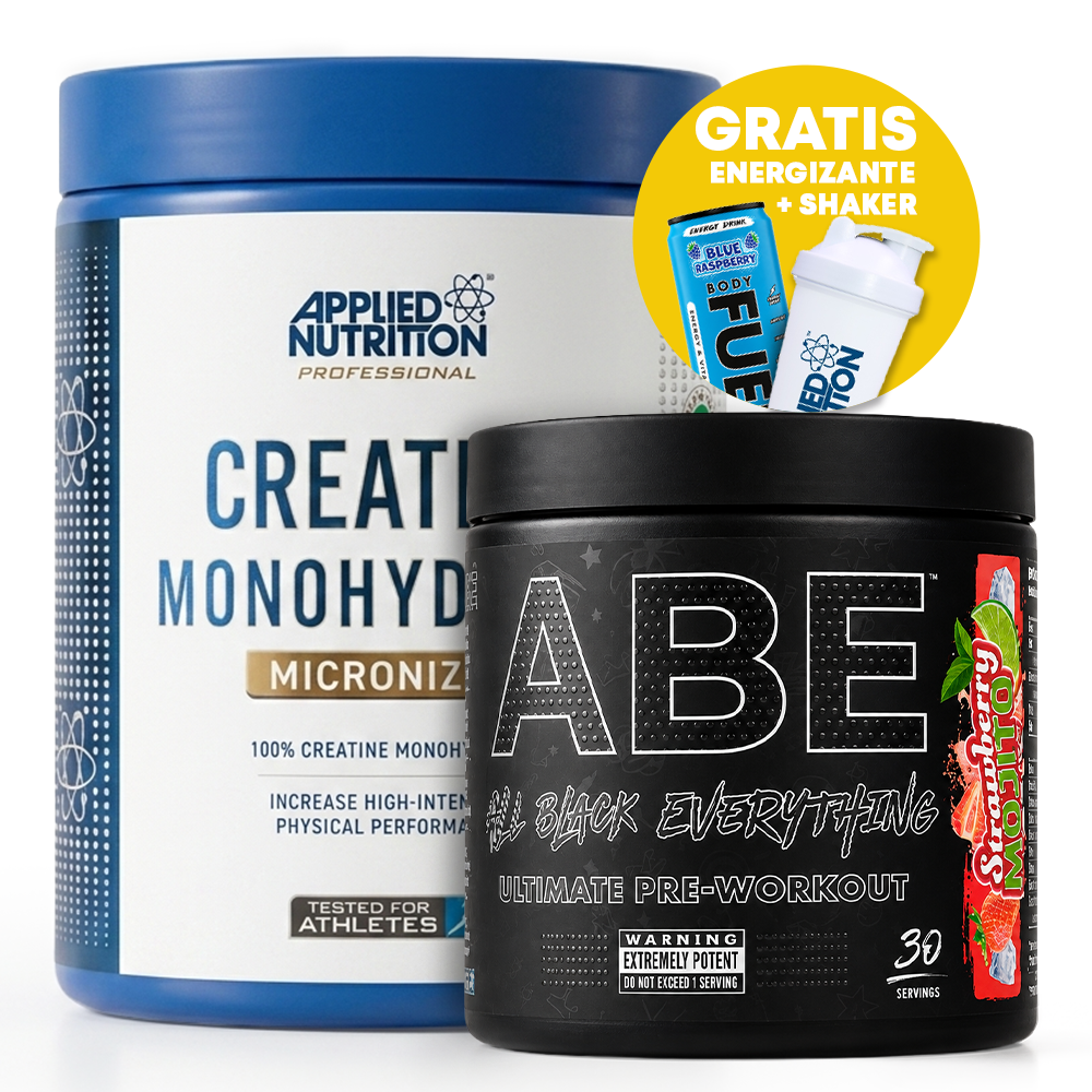PACK DE CREATINA MONOHYDRATADA 500GR + ABE 315 GR- APPLIED NUTRITION