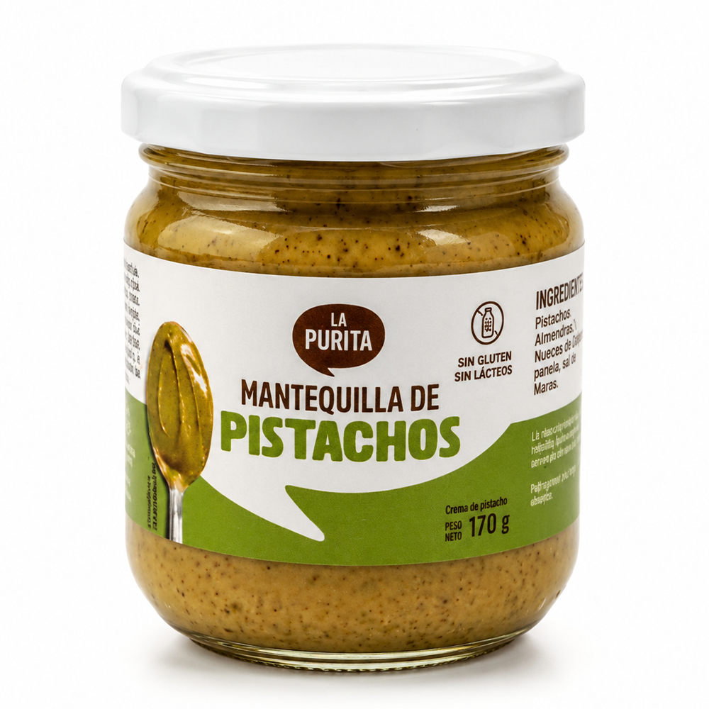 MANTEQUILLA DE PISTACHOS 170GR-LA PURITA