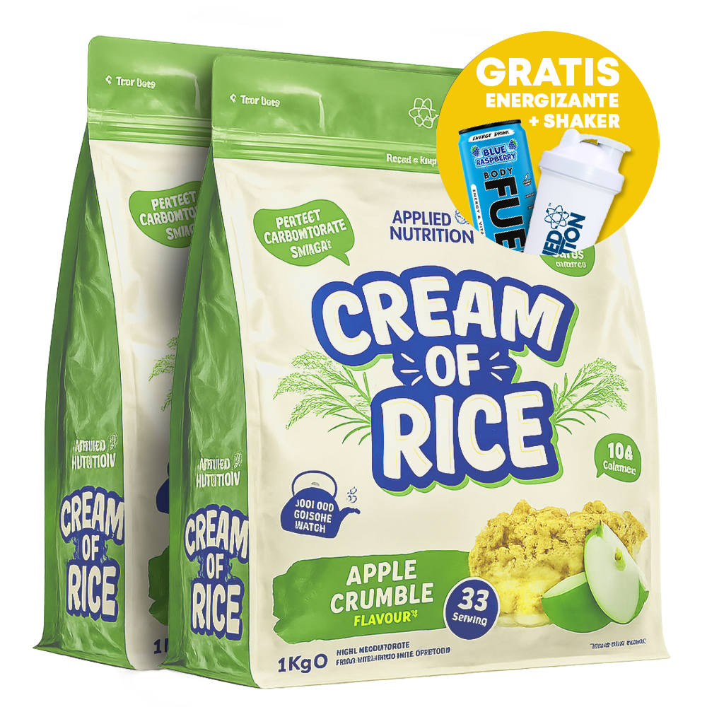 PACK 2 CREAM OF RICE APPLE CRUMBLE-APPLIED NUTRITION