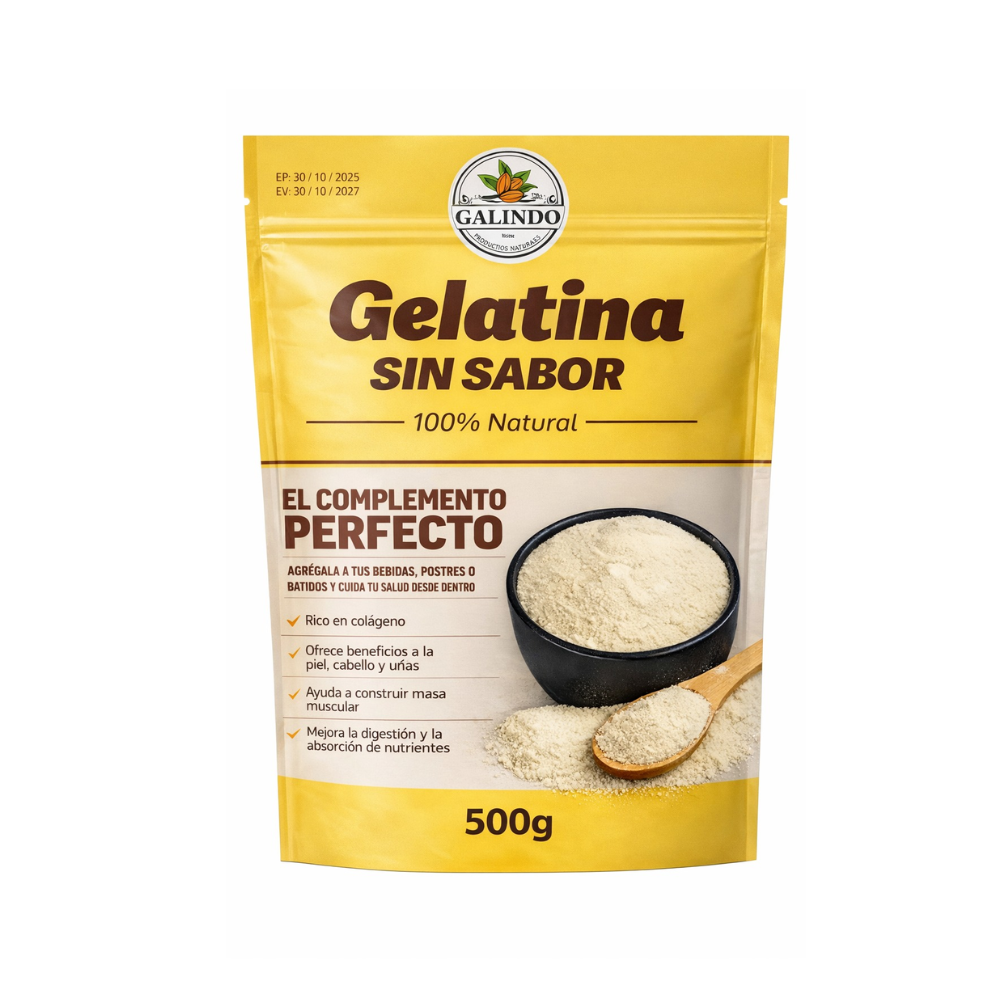 GELATINA SIN SABOR GALINDO X 500GR