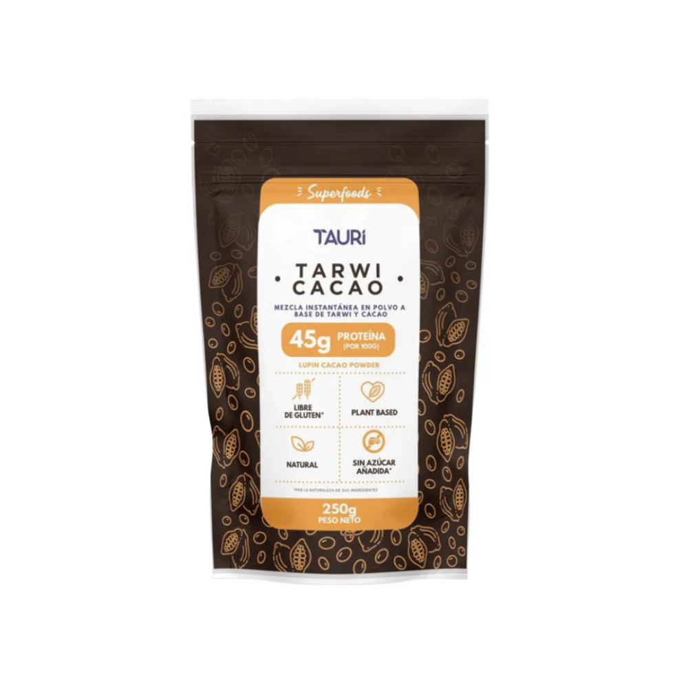 HARINA DE TARWI CON CACAO 250 GR-TAURI