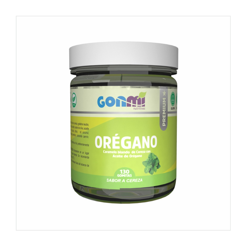GOMITAS ACEITE DE OREGANO SABOR CEREZA X 130 UND-GOMNI