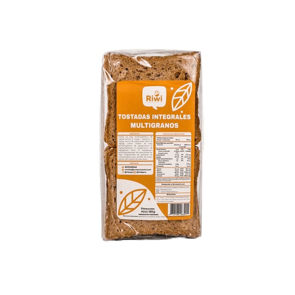 TOSTADA INTEGRAL PEQUEÑA 120 GR-RIWI