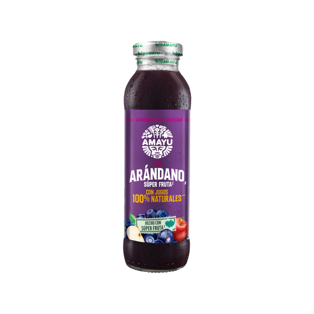 BIO ARANDANO VIDRIO NO RETORNABLE 300 ML 6-BIO AMAYU
