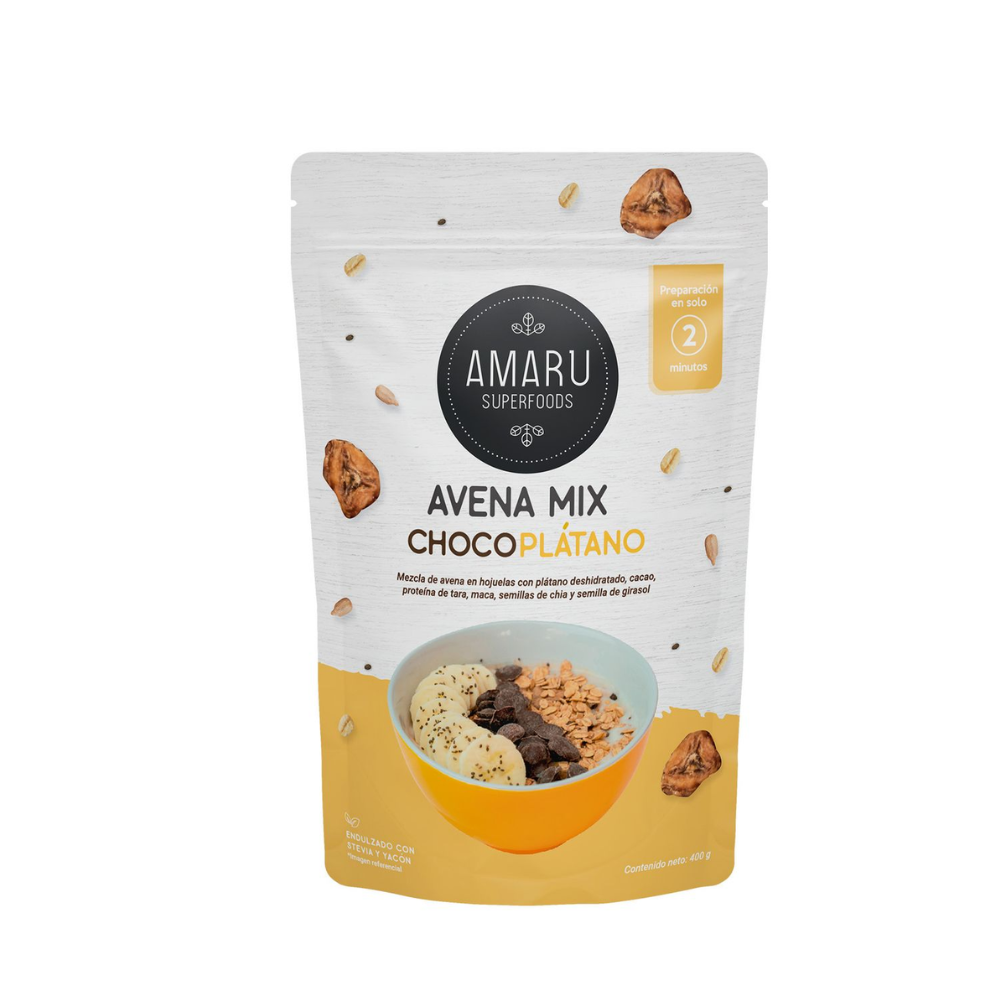 AVENA MIX CHOCOPLÁTANOX 400GR-AMARU
