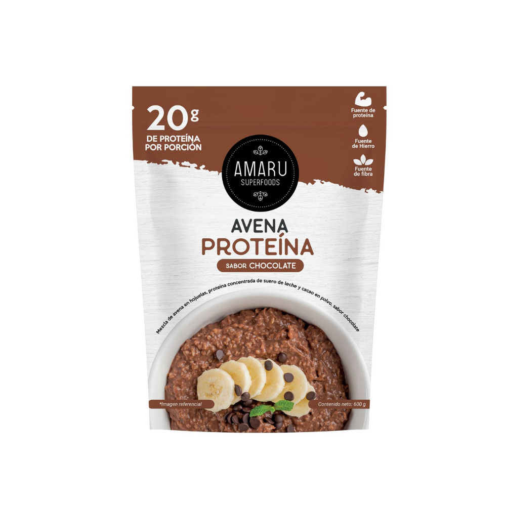 AVENA PROTEINA SABOR CHOCOLATEX 600GR-AMARU