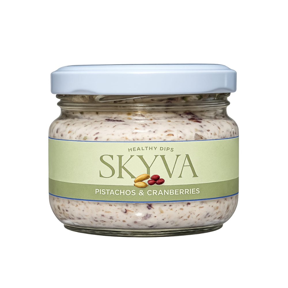 DIP PISTACHOS Y CRANBERRIES PERSONAL (110GR)-SKYVA