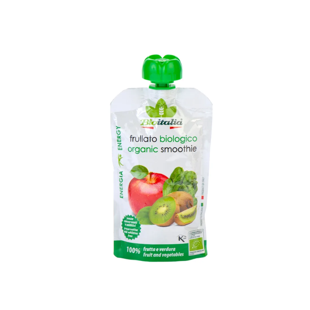 BIOITALIA BATIDO DE FRUTAS A BASE DE KIWI - MANZANA SACHET X 120GR-BIOITALIA