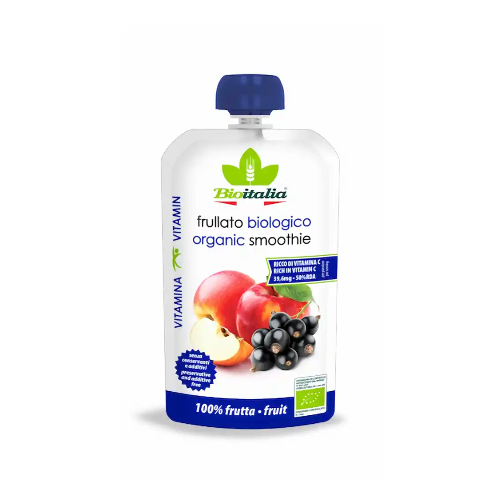 BIO ITALIA BATIDO DE FRUTAS A BASE DE ARANDANOS & MANZANA SACHET X 120GR-BIOITALIA