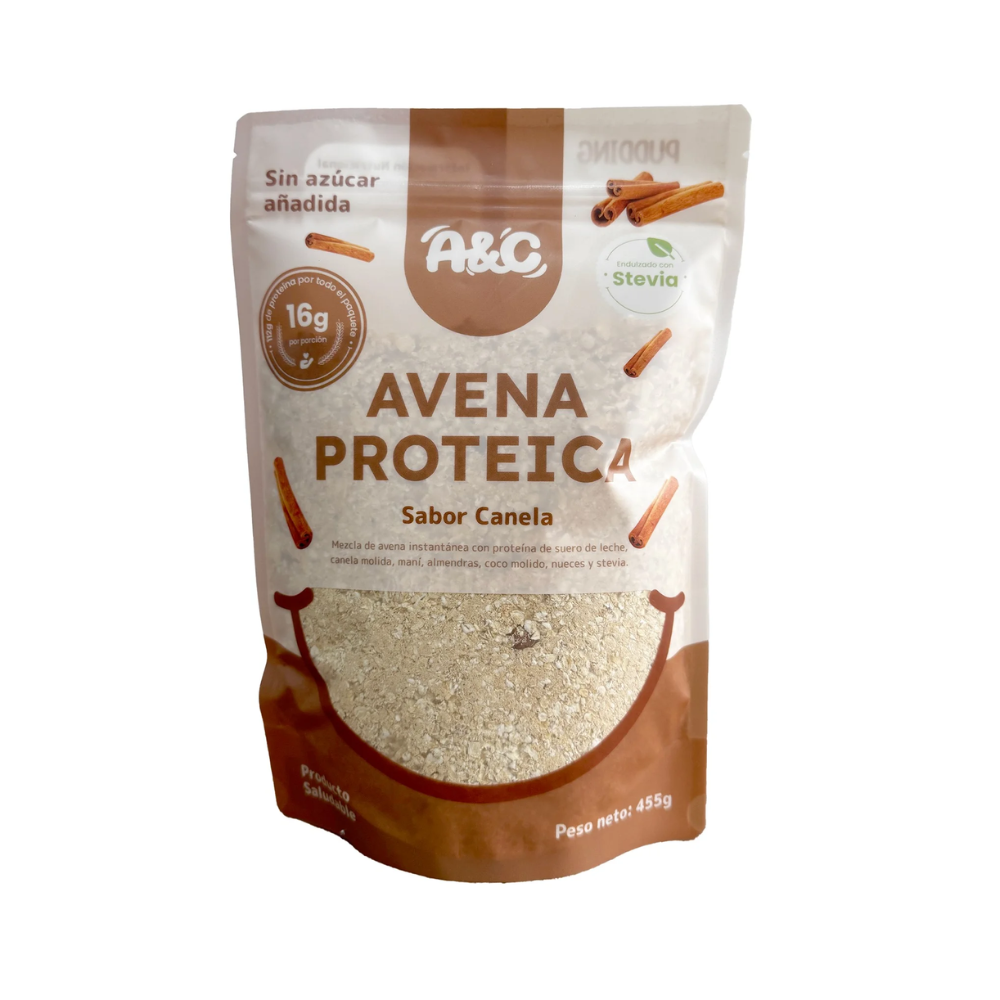 AVENA PROTEICA SABOR A CANELA 455GR-AVENA Y CANELA