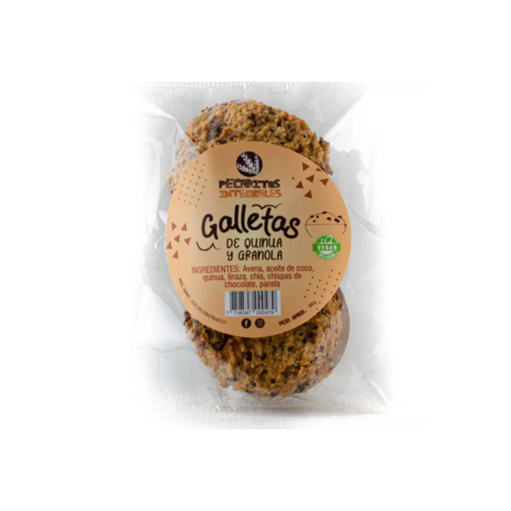GALLETA DE QUINUA Y GRANOLA-PECADITOS INTEGRALES