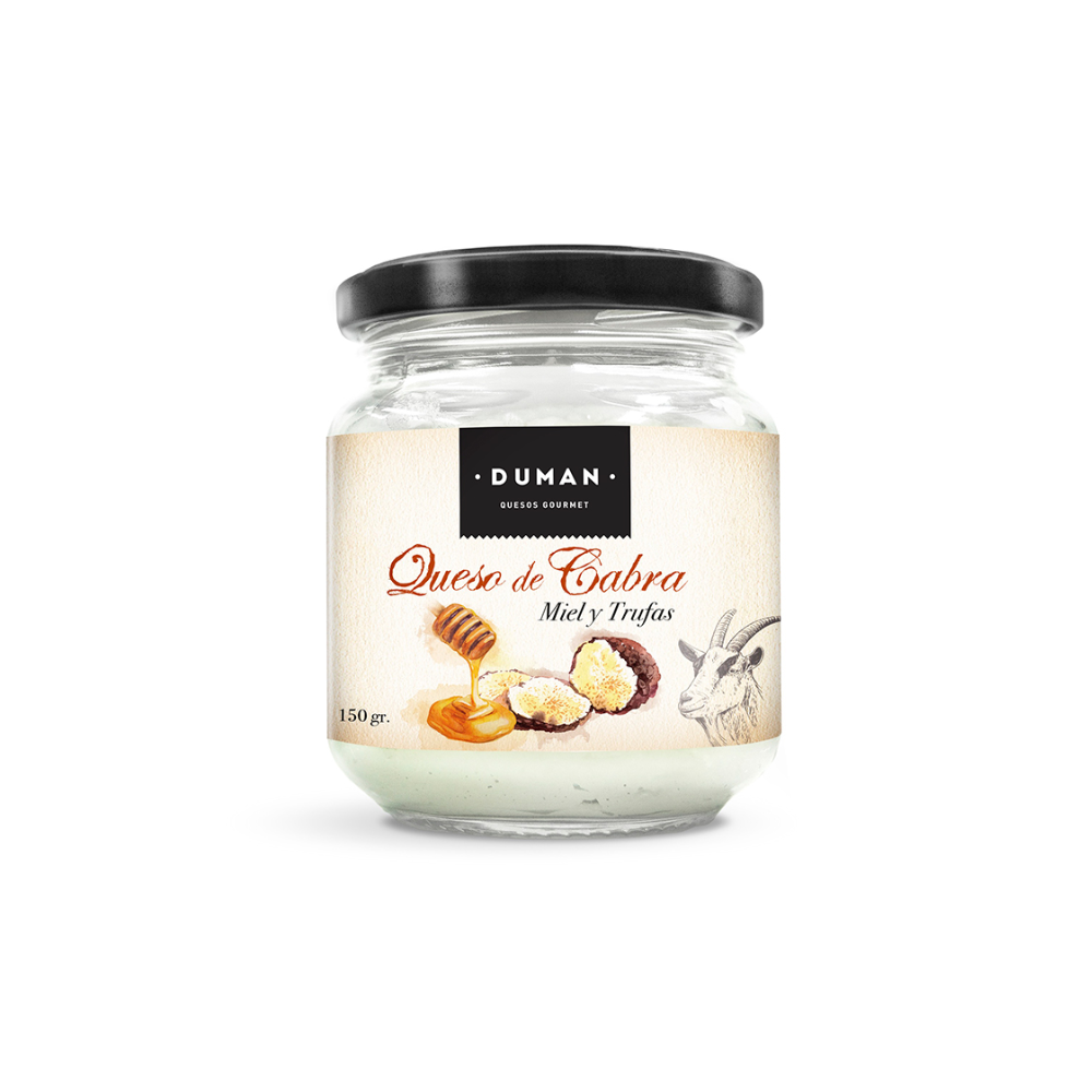 QUESO CREMA MIEL Y TRUFAS DUMAN 150 GR-DUMAN
