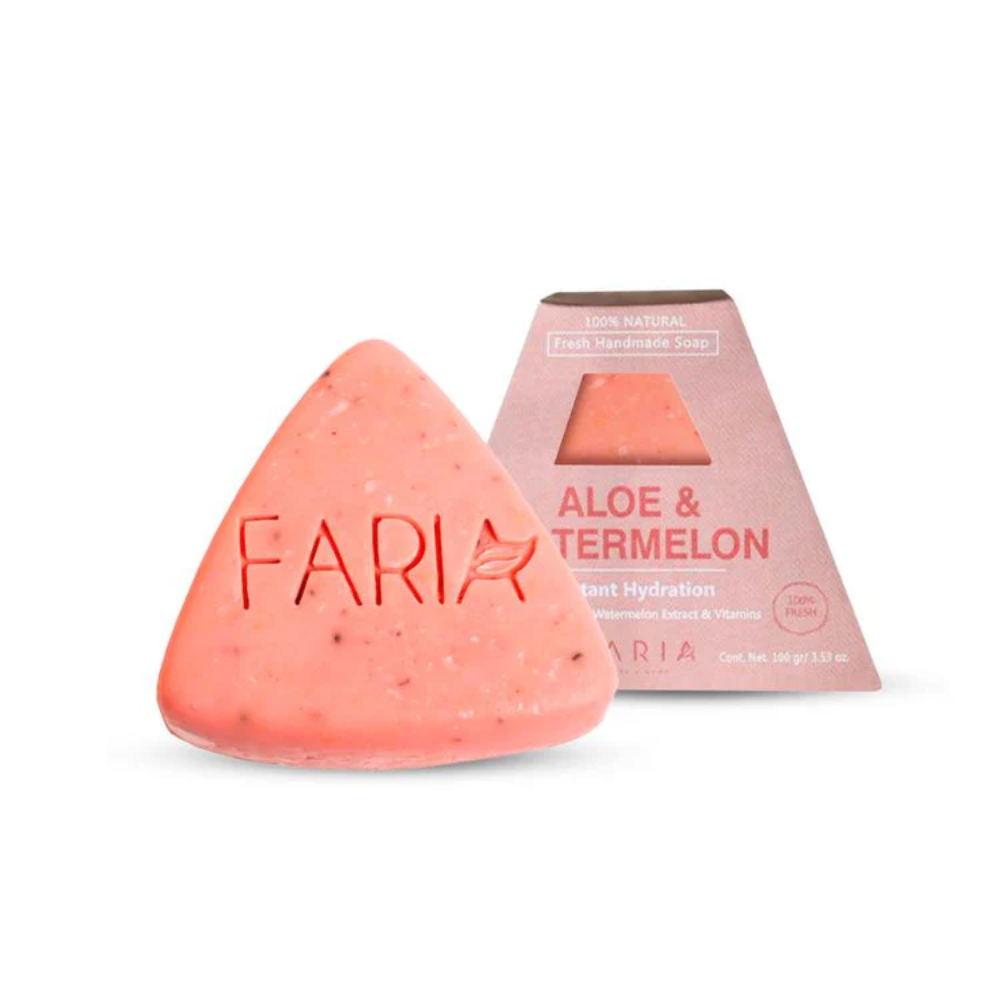 JABON FACIAL ALOE & WATERMELON-FARIA NATURALS